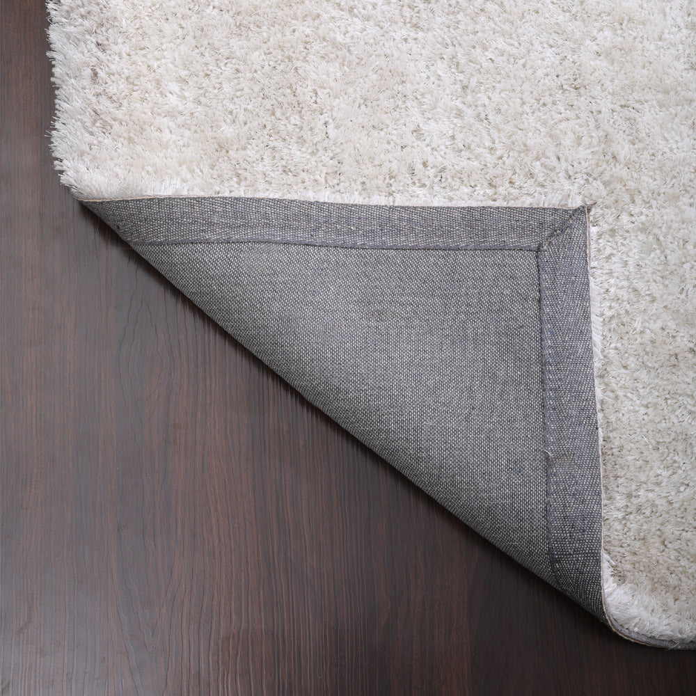 Hand Tufted Shag Polyester Solid Rug