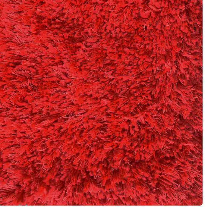 Vibrant Hand Tufted Shag Polyester Solid Rug
