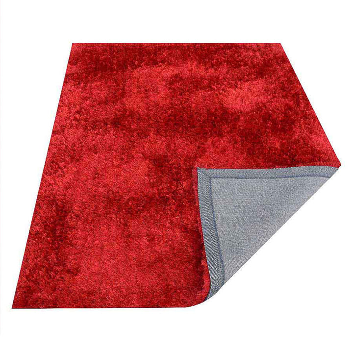 Vibrant Hand Tufted Shag Polyester Solid Rug
