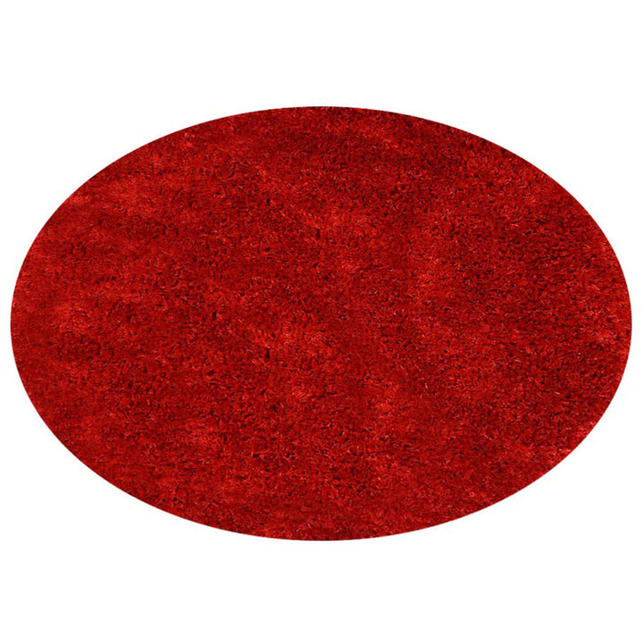 Vibrant Hand Tufted Shag Polyester Solid Rug