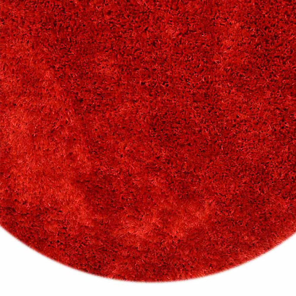 Vibrant Hand Tufted Shag Polyester Solid Rug