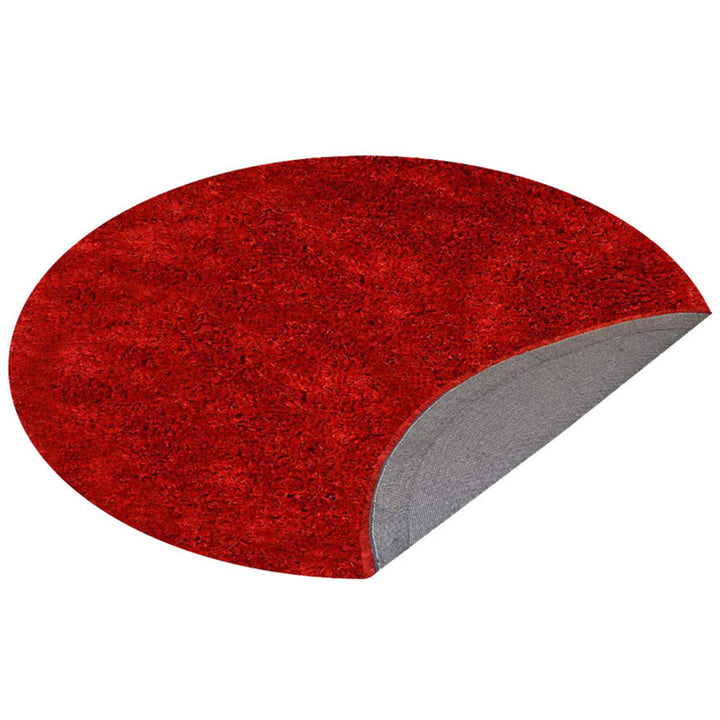 Vibrant Hand Tufted Shag Polyester Solid Rug