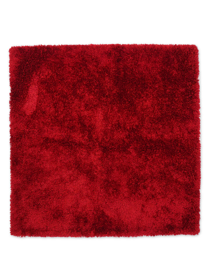 Vibrant Hand Tufted Shag Polyester Solid Rug