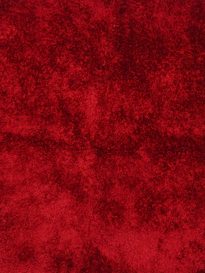 Vibrant Hand Tufted Shag Polyester Solid Rug