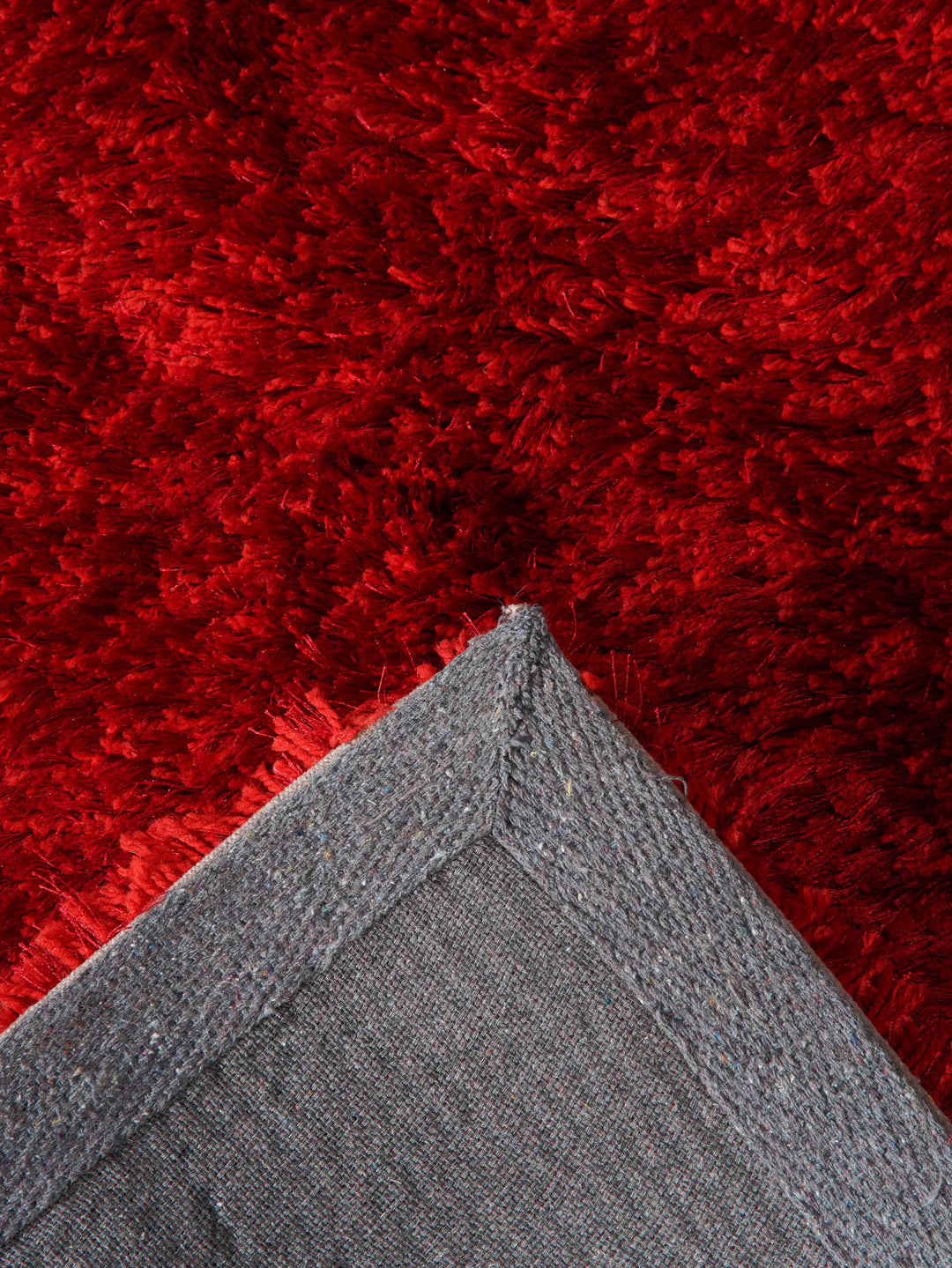 Vibrant Hand Tufted Shag Polyester Solid Rug