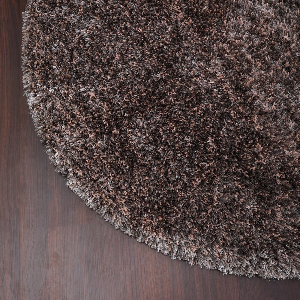 Luxe Hand Tufted Shag Polyester Solid Rug
