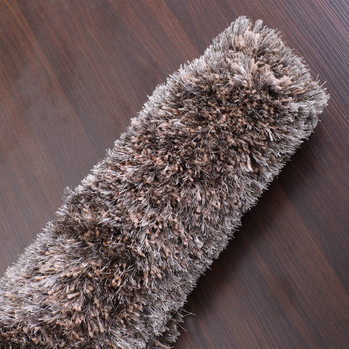 Luxe Hand Tufted Shag Polyester Solid Rug