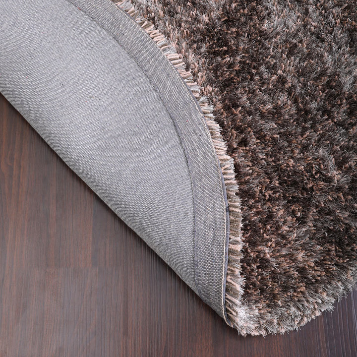 Luxe Hand Tufted Shag Polyester Solid Rug