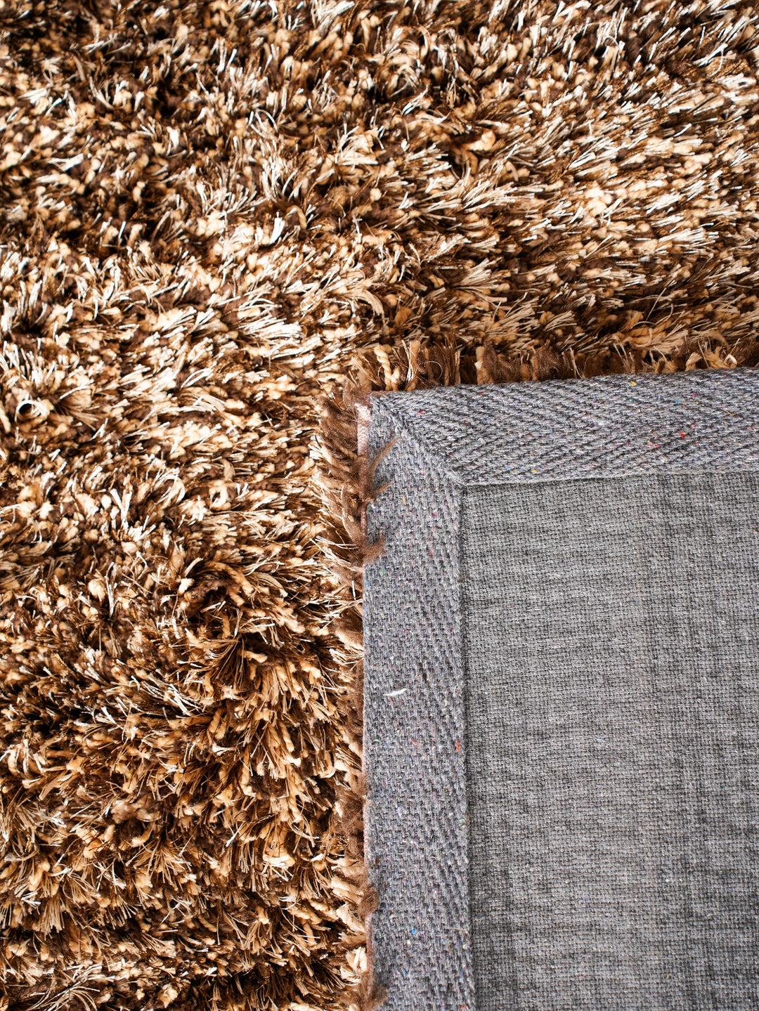 Luxe Hand Tufted Shag Polyester Solid Rug