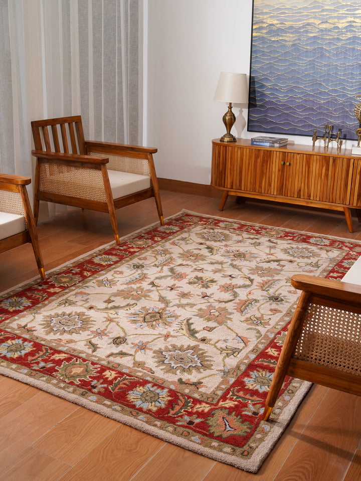 Heritage Hand Tufted Wool Oriental Floral Rug