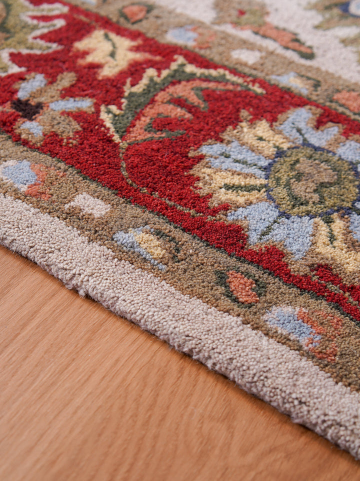 Heritage Hand Tufted Wool Oriental Floral Rug