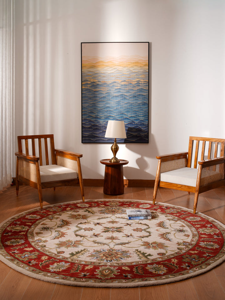 Heritage Hand Tufted Wool Oriental Floral Rug
