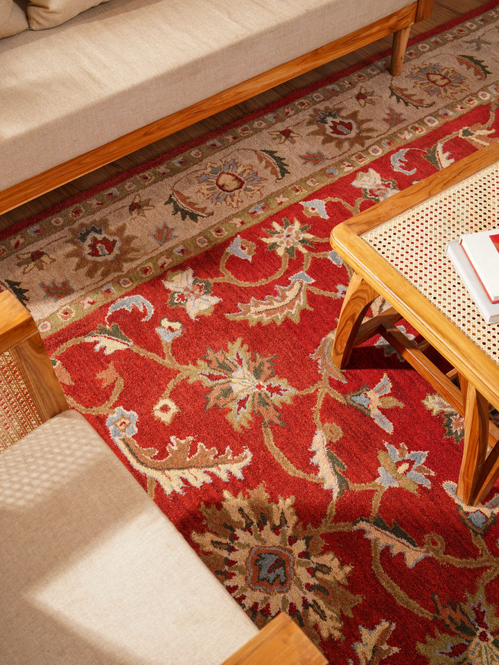 Heritage Hand Tufted Wool Oriental Floral Rug