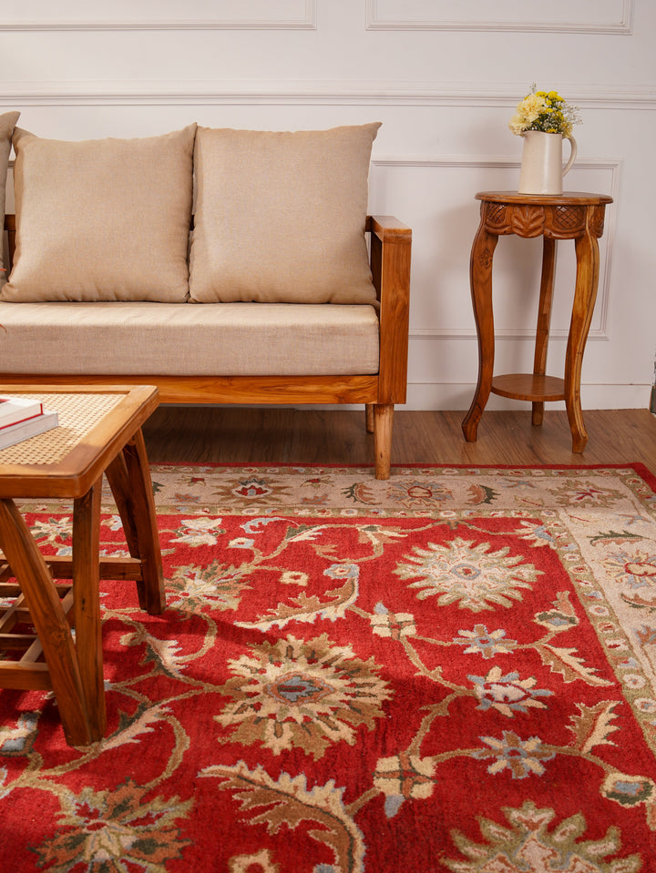 Heritage Hand Tufted Wool Oriental Floral Rug