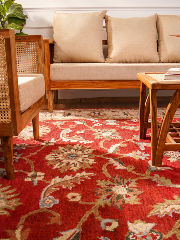 Heritage Hand Tufted Wool Oriental Floral Rug