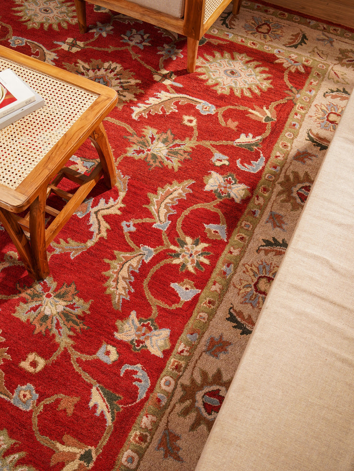 Heritage Hand Tufted Wool Oriental Floral Rug
