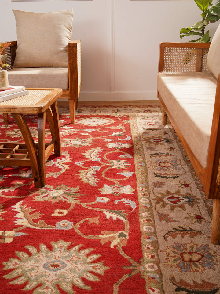 Heritage Hand Tufted Wool Oriental Floral Rug