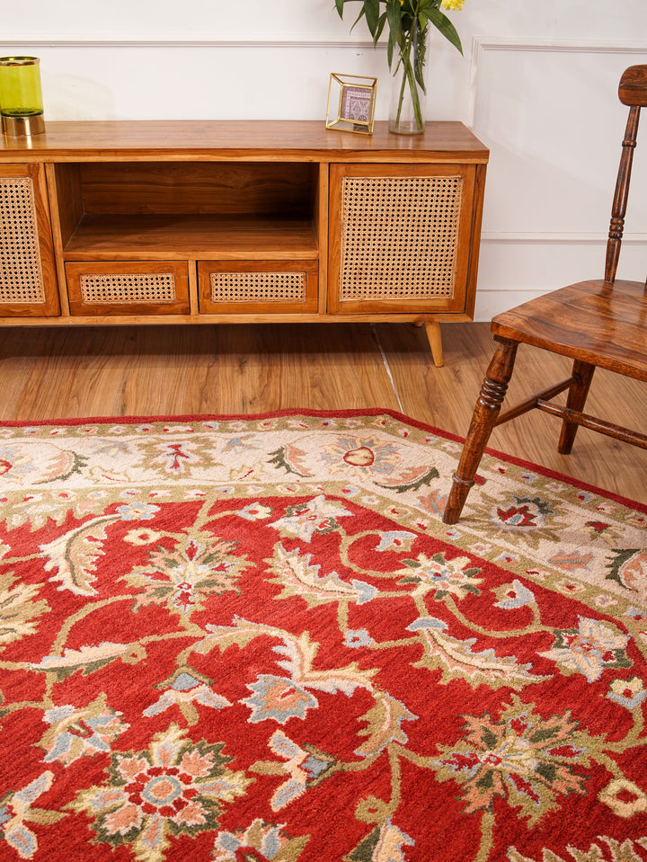 Heritage Hand Tufted Wool Oriental Floral Rug
