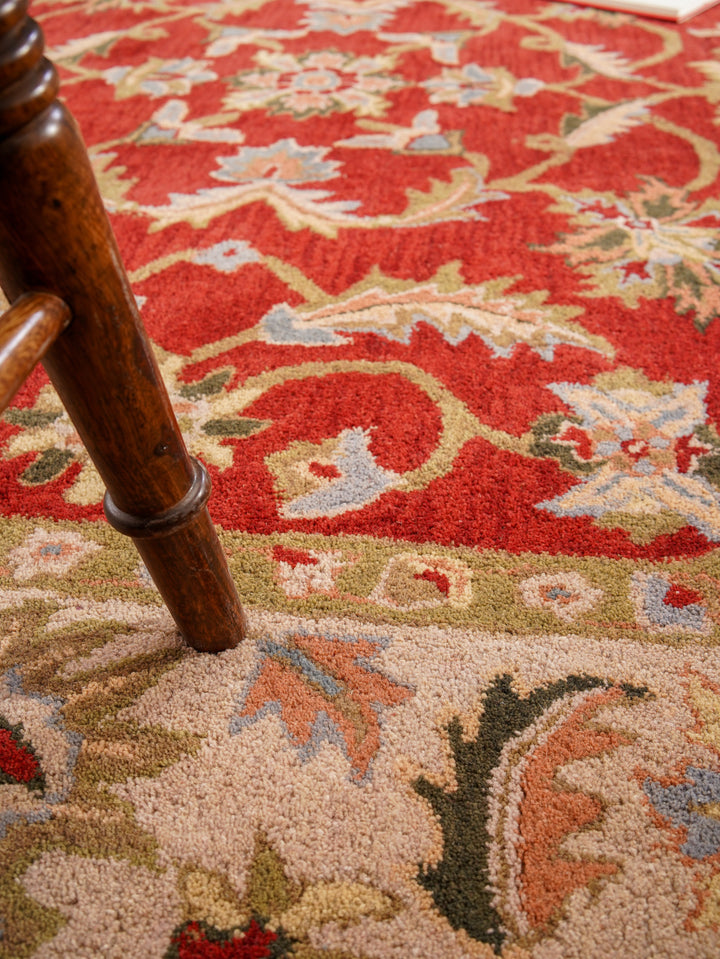 Heritage Hand Tufted Wool Oriental Floral Rug