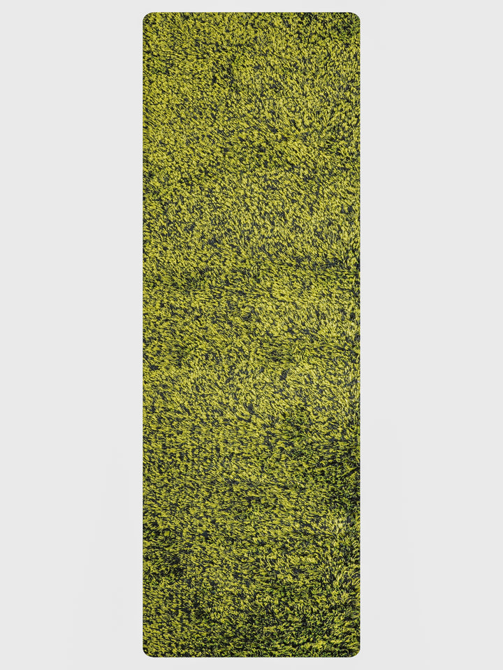 Hand Tufted Shag Green Polyester Solid Rug