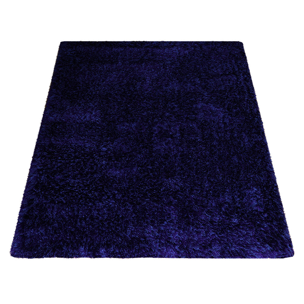 Plush Hand Tufted Shag Rug in Polyester – Solid Design