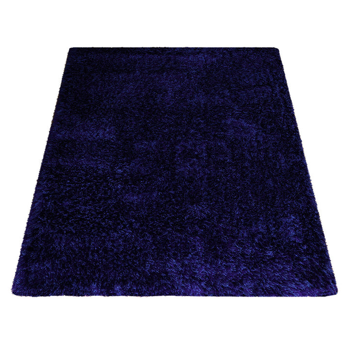 Plush Hand Tufted Shag Rug in Polyester – Solid Design