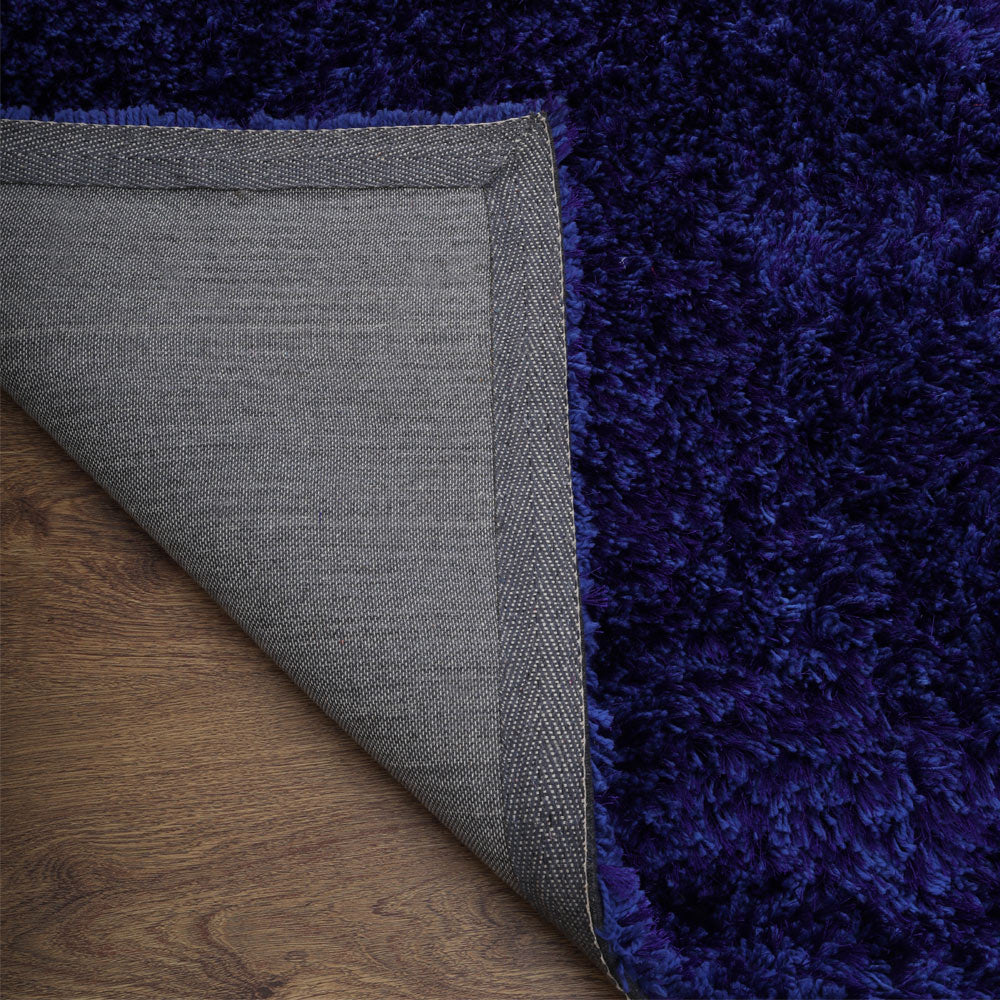 Plush Hand Tufted Shag Rug in Polyester – Solid Design