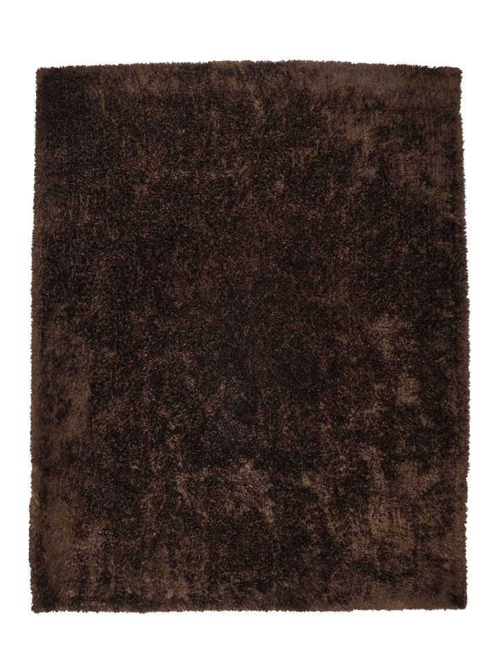 Plush Hand Tufted Shag Rug in Polyester – Solid Design