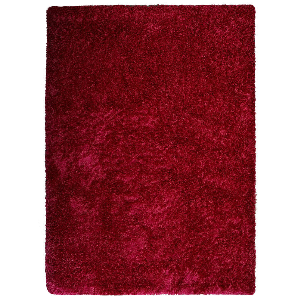 Plush Hand Tufted Shag Rug in Polyester – Solid Design
