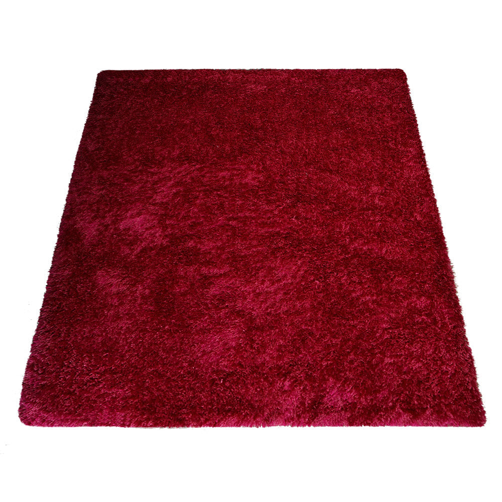 Plush Hand Tufted Shag Rug in Polyester – Solid Design