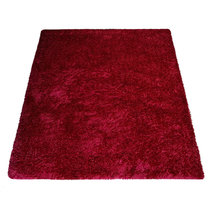 Plush Hand Tufted Shag Rug in Polyester – Solid Design