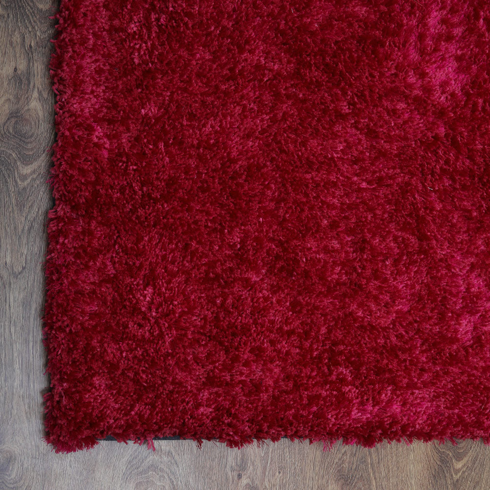 Plush Hand Tufted Shag Rug in Polyester – Solid Design