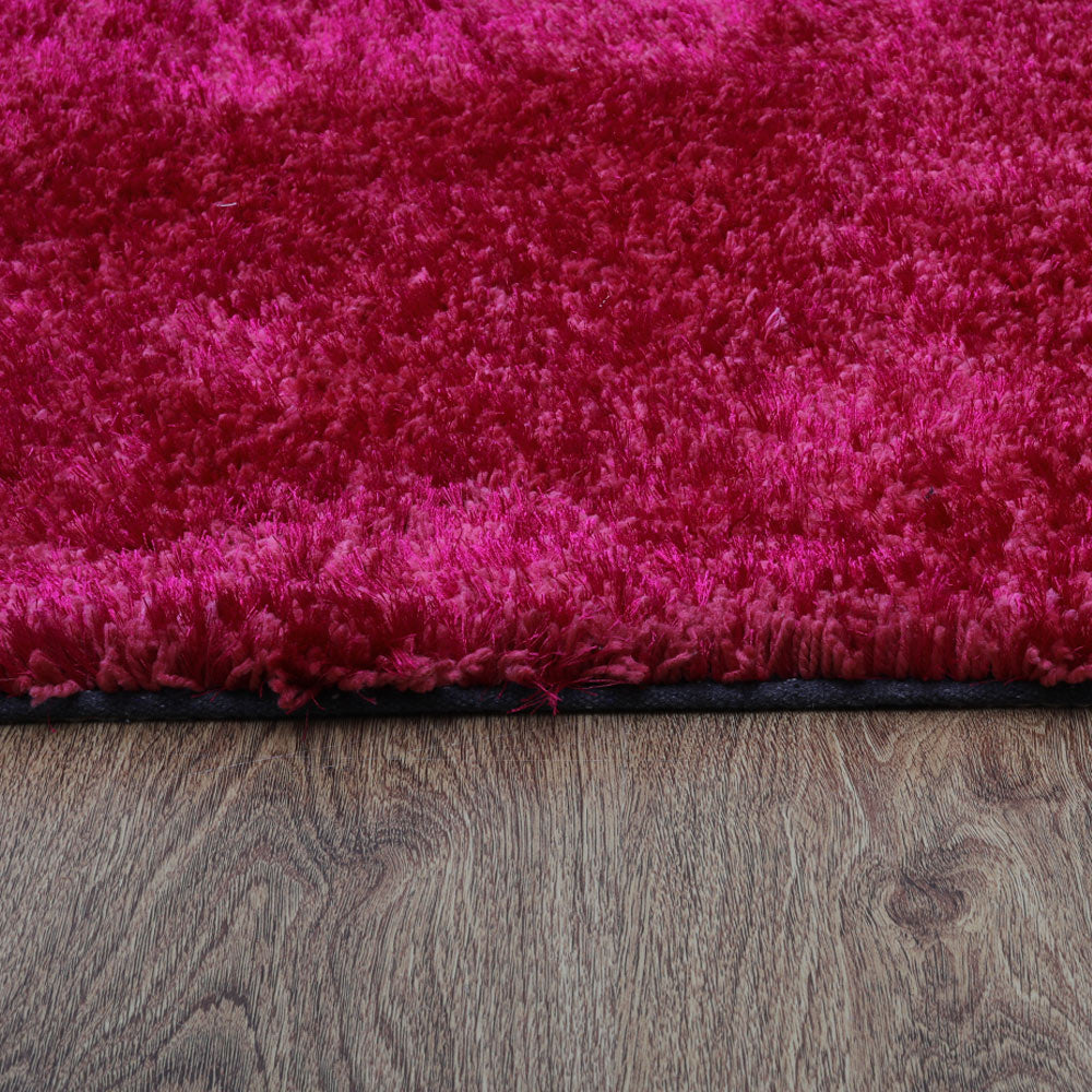 Plush Hand Tufted Shag Rug in Polyester – Solid Design