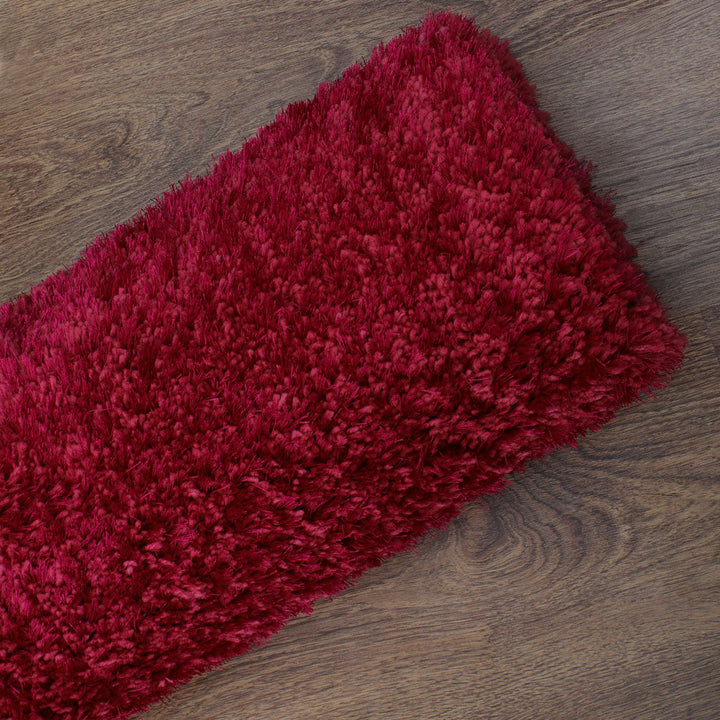 Plush Hand Tufted Shag Rug in Polyester – Solid Design