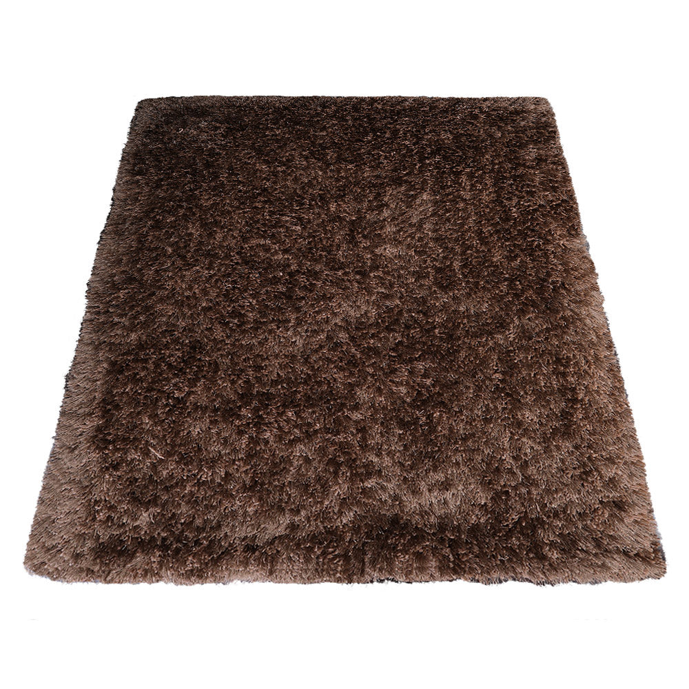 Plush Hand Tufted Shag Rug in Polyester – Solid Design