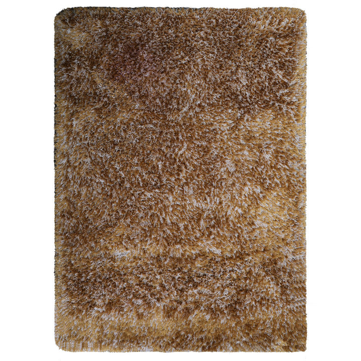 Plush Hand Tufted Shag Rug in Polyester – Solid Design
