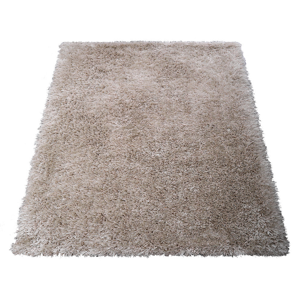 Plush Hand Tufted Shag Rug in Polyester – Solid Design