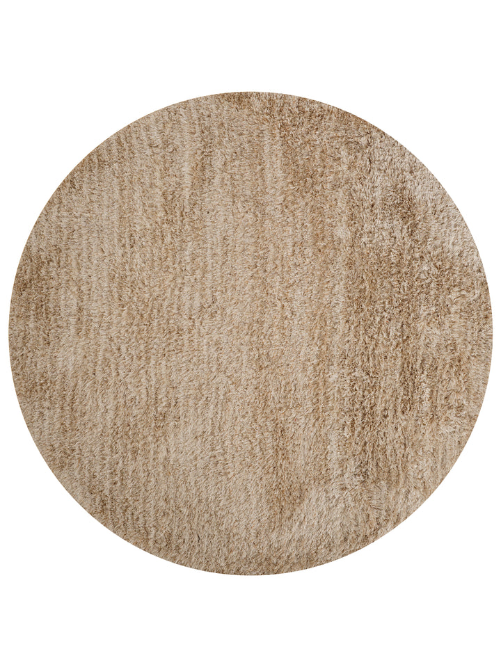 Plush Hand Tufted Shag Rug in Polyester – Solid Design