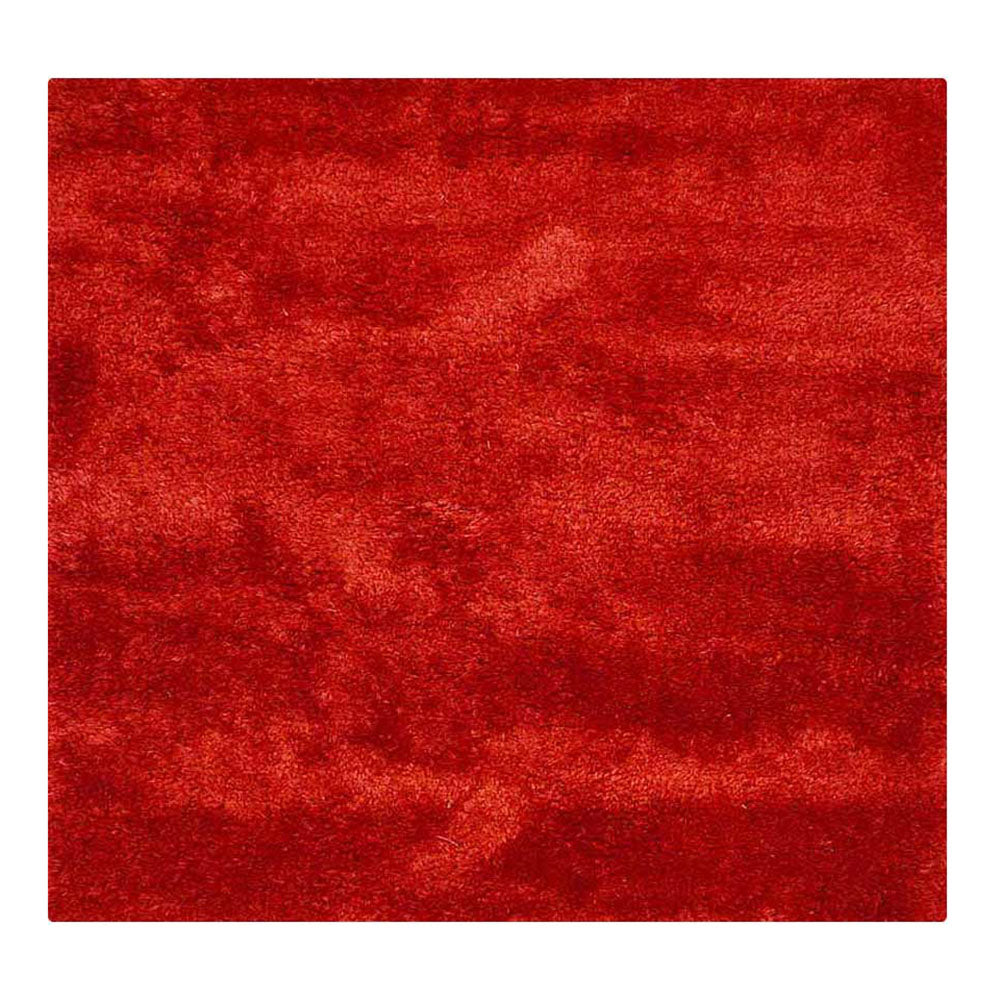Plush Hand Tufted Shag Rug in Polyester – Solid Design