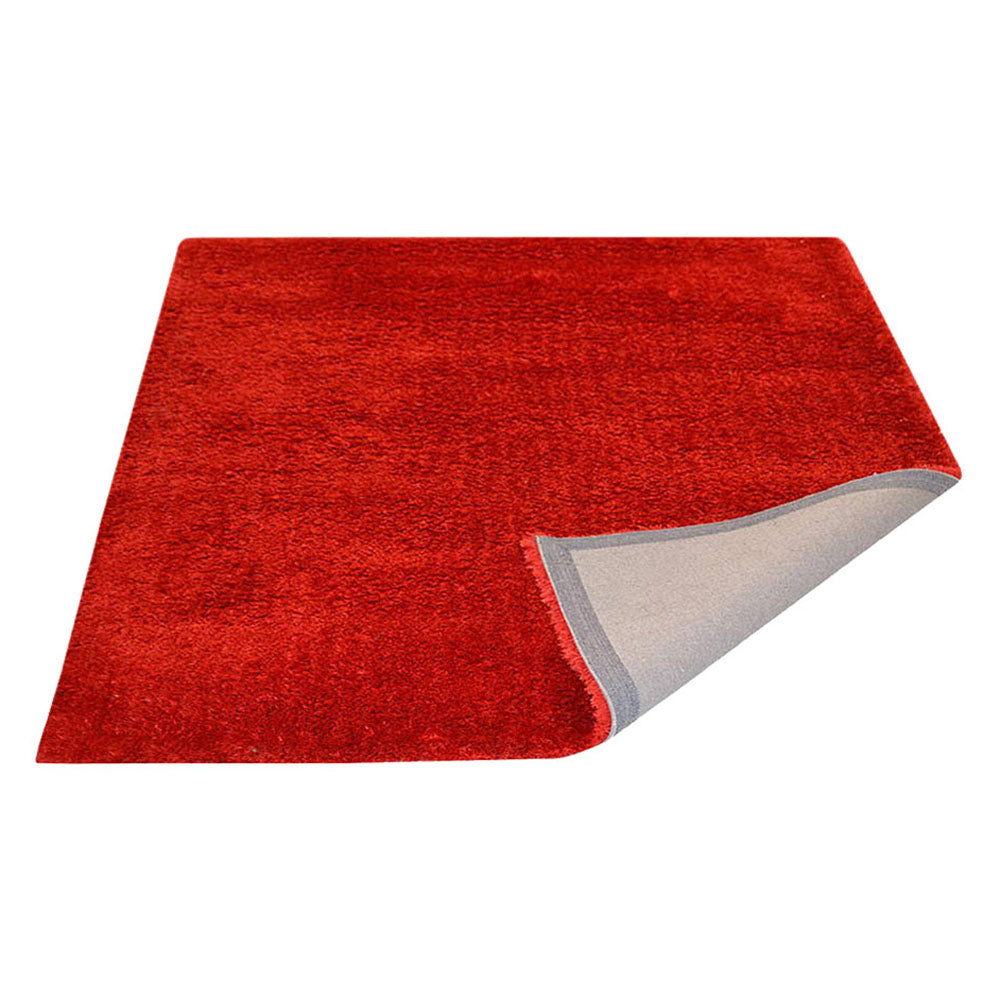 Plush Hand Tufted Shag Rug in Polyester – Solid Design