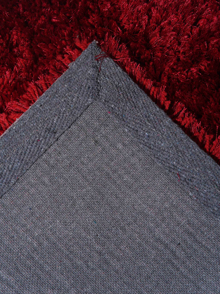 Plush Hand Tufted Shag Rug in Polyester – Solid Design