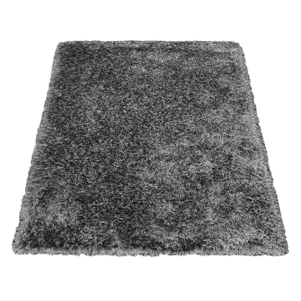 Plush Hand Tufted Shag Rug in Polyester – Solid Design