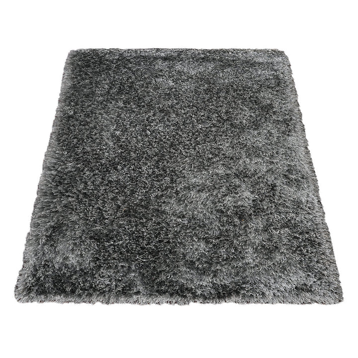 Plush Hand Tufted Shag Rug in Polyester – Solid Design