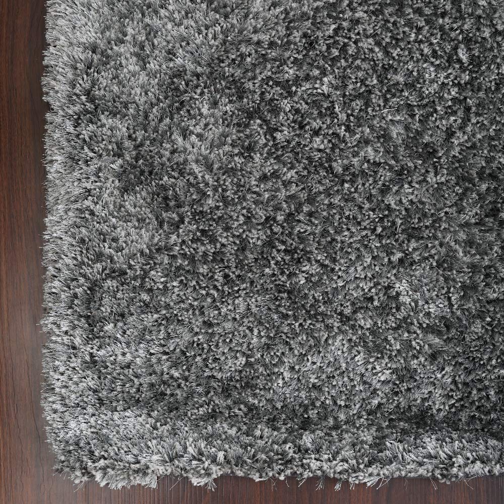 Plush Hand Tufted Shag Rug in Polyester – Solid Design