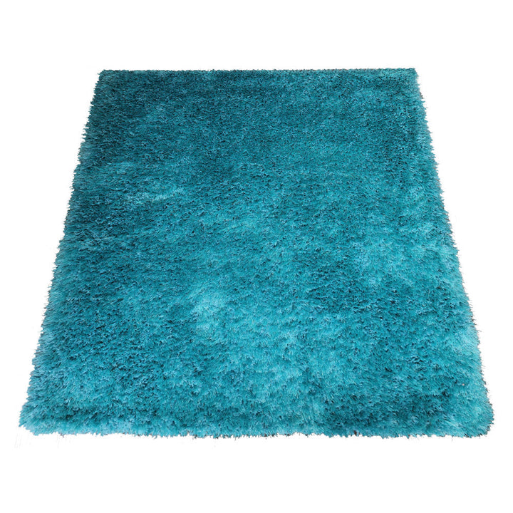 Plush Hand Tufted Shag Rug in Polyester – Solid Design