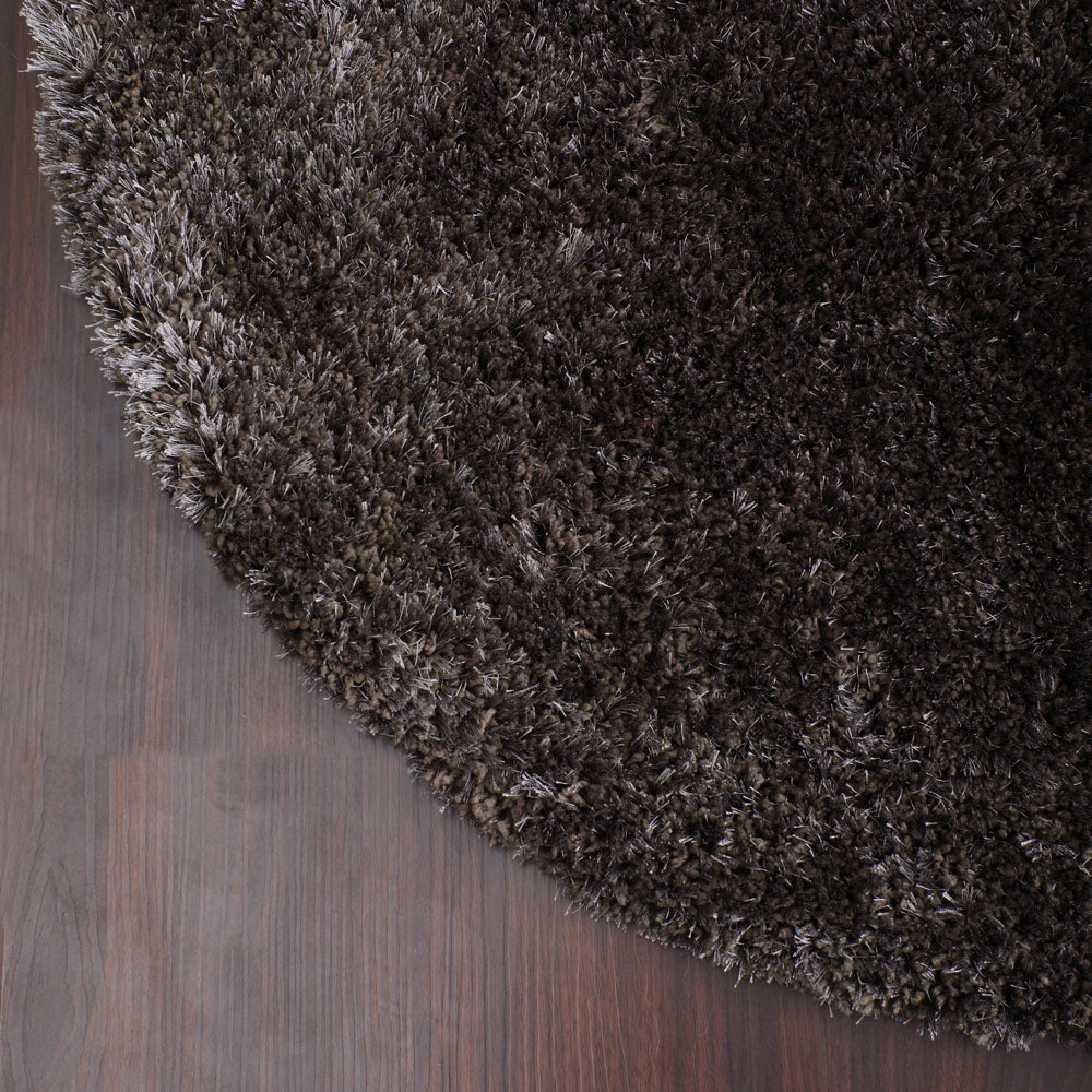Plush Hand Tufted Shag Rug in Polyester – Solid Design