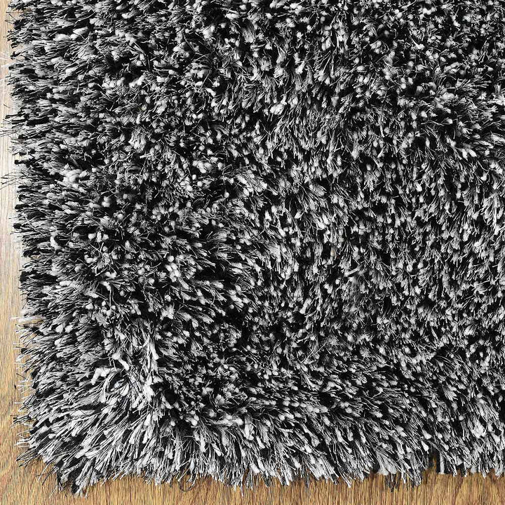 Hand Tufted Polyester Shag Rug – Solid Pattern