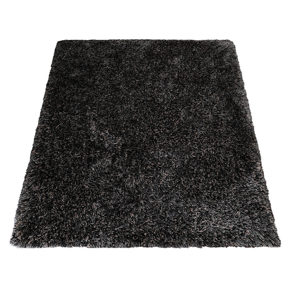 Hand Tufted Polyester Shag Rug – Solid Pattern