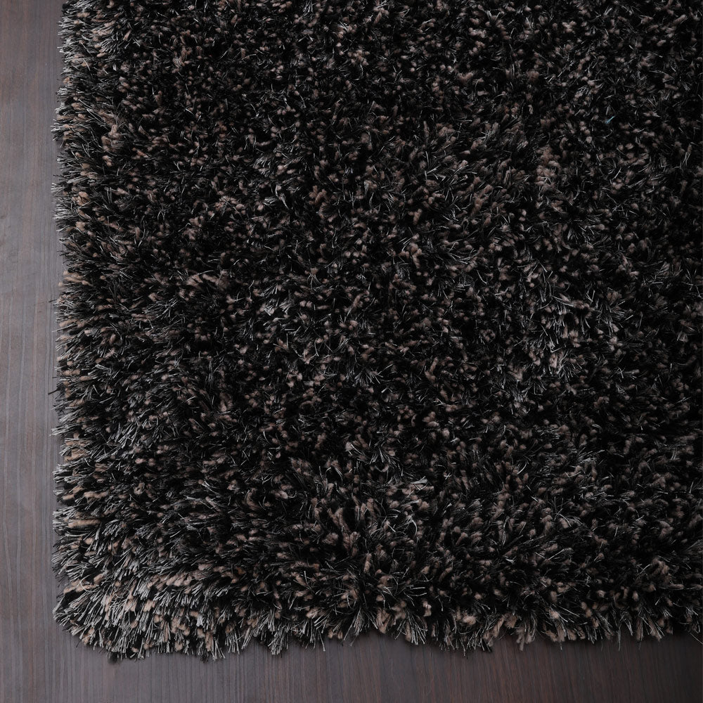 Hand Tufted Polyester Shag Rug – Solid Pattern