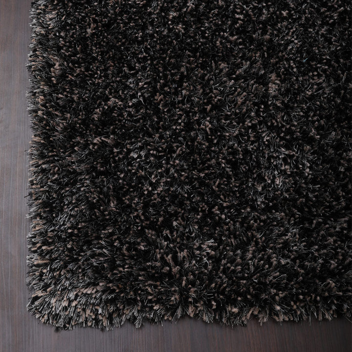 Hand Tufted Polyester Shag Rug – Solid Pattern